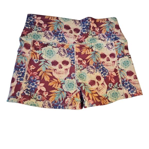Constantly Varied Gear TropiSkull Print Shorts Women's Size Medium Workout - Picture 3 of 7